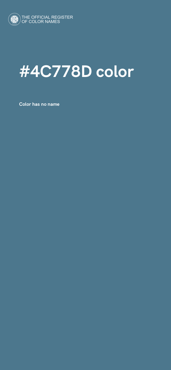 #4C778D color image