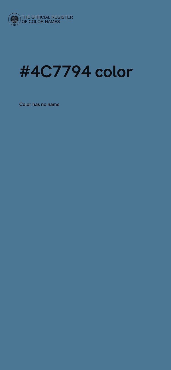 #4C7794 color image