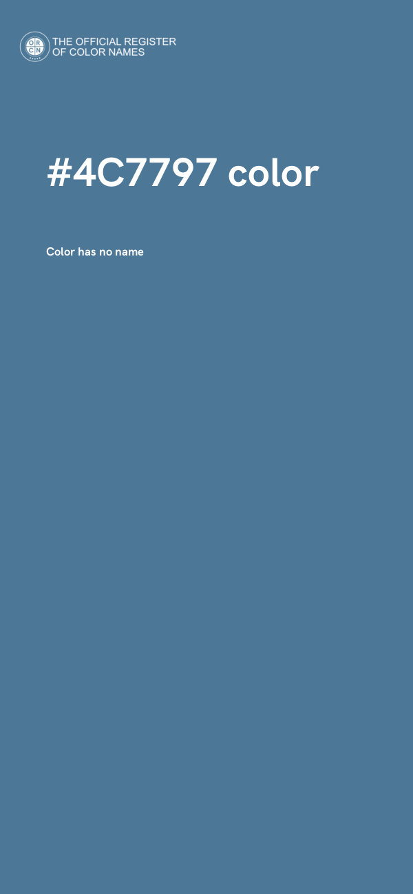 #4C7797 color image