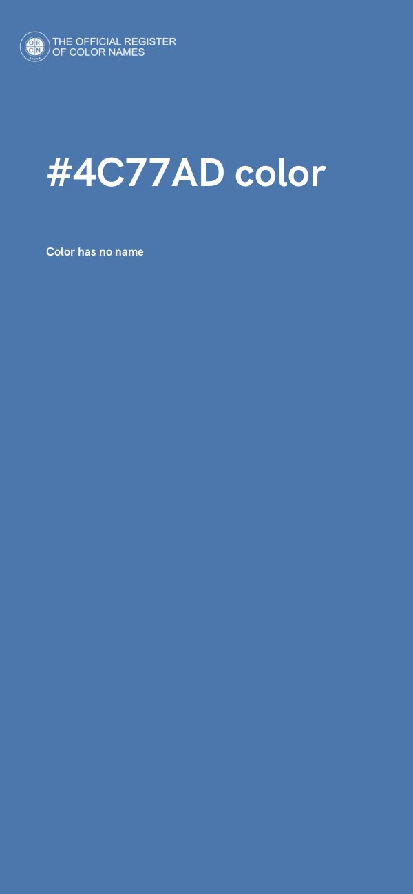 #4C77AD color image