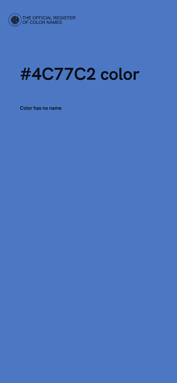 #4C77C2 color image