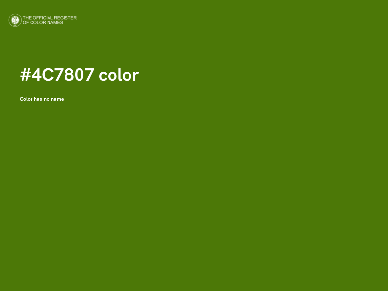 #4C7807 color image