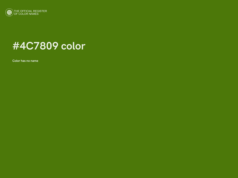 #4C7809 color image