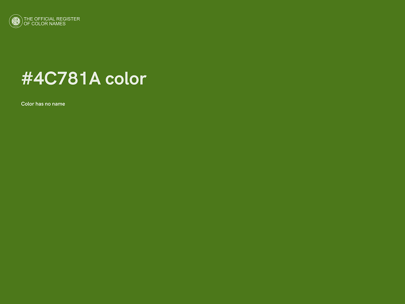 #4C781A color image