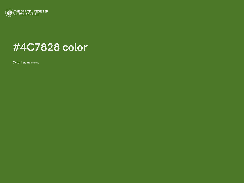 #4C7828 color image