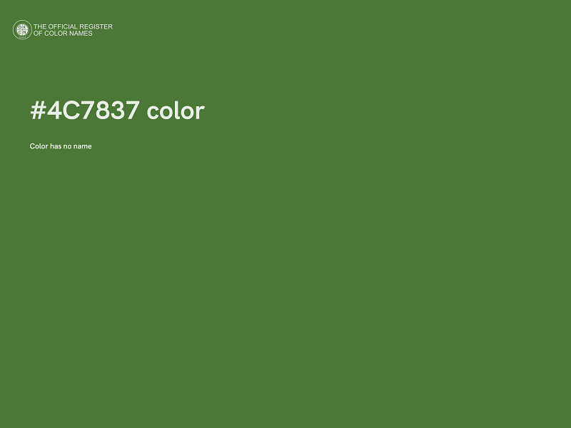 #4C7837 color image