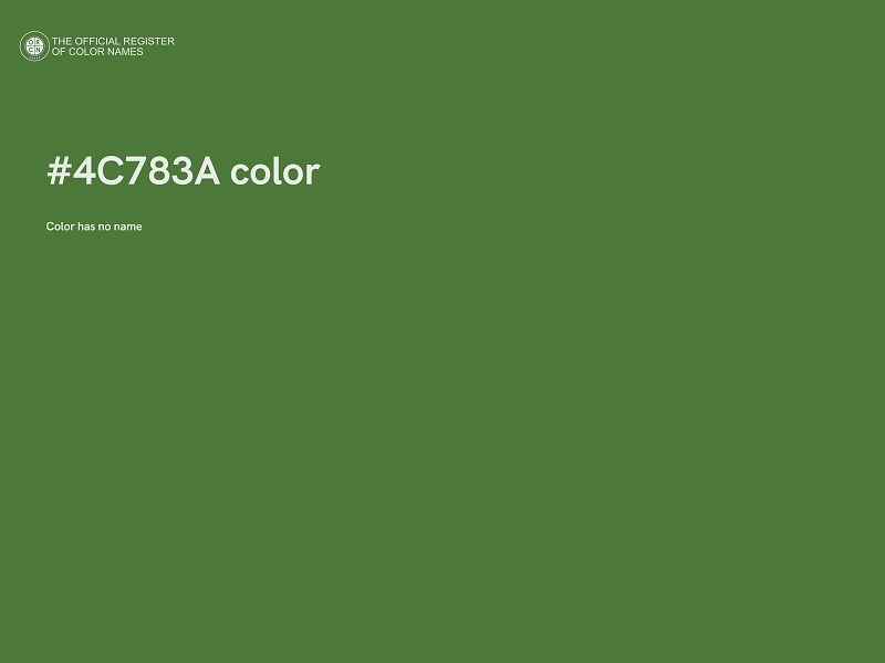 #4C783A color image