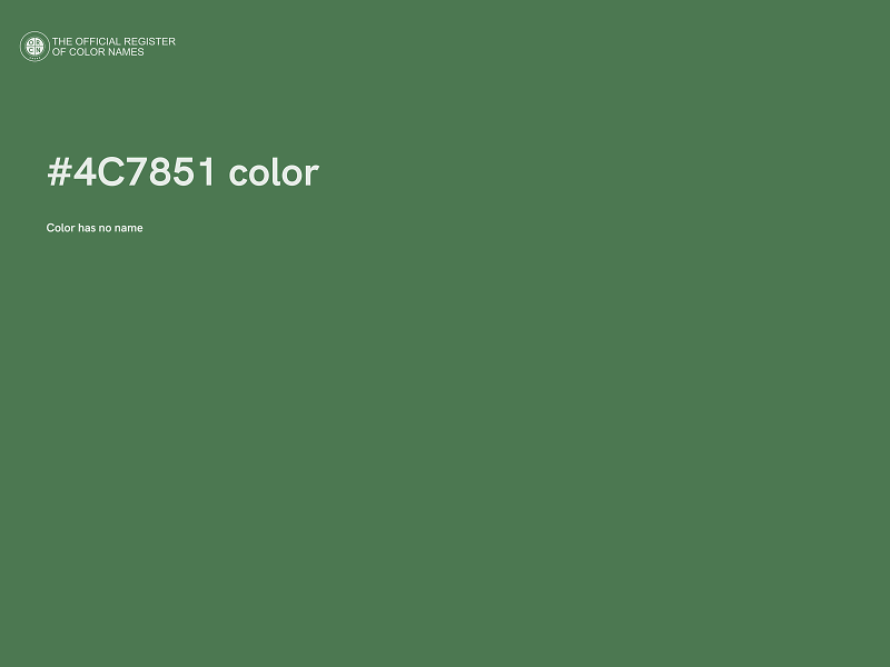 #4C7851 color image