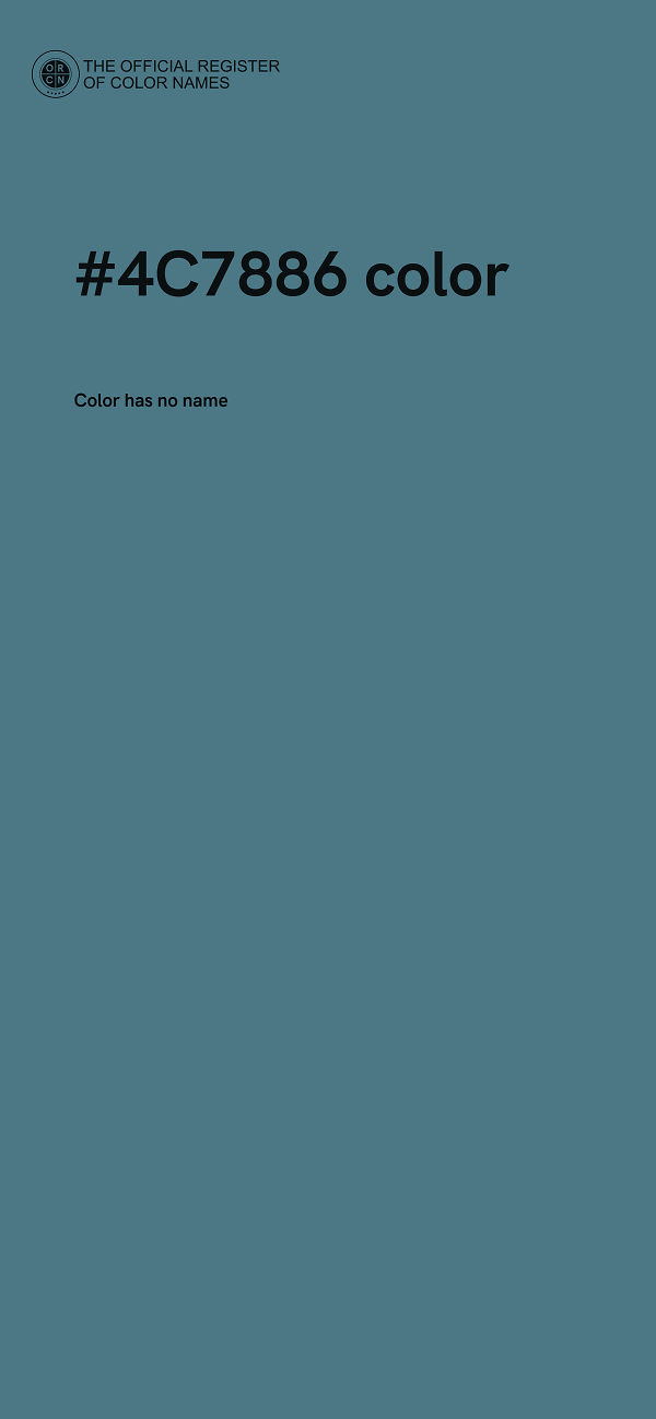 #4C7886 color image