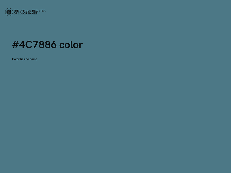 #4C7886 color image