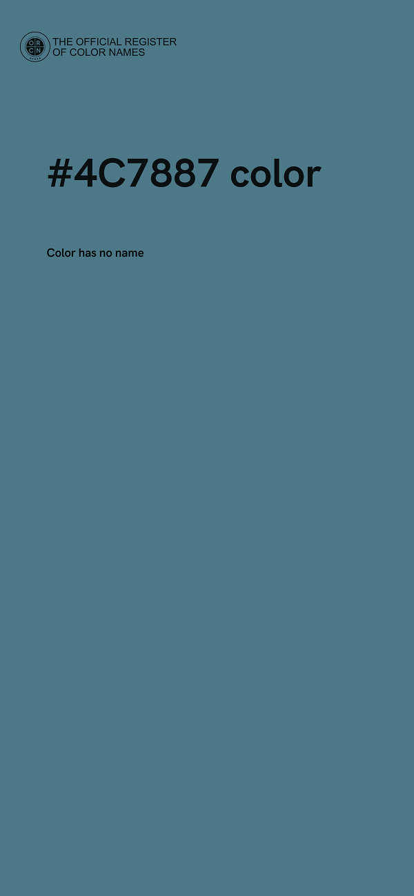 #4C7887 color image