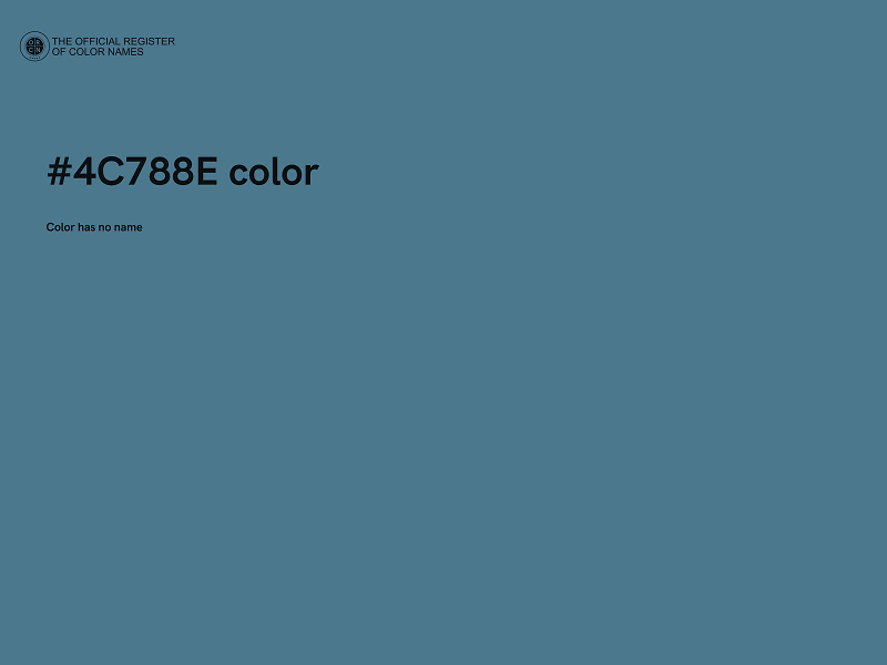 #4C788E color image