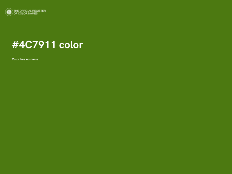#4C7911 color image