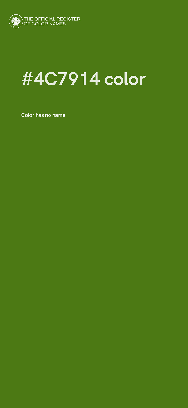#4C7914 color image