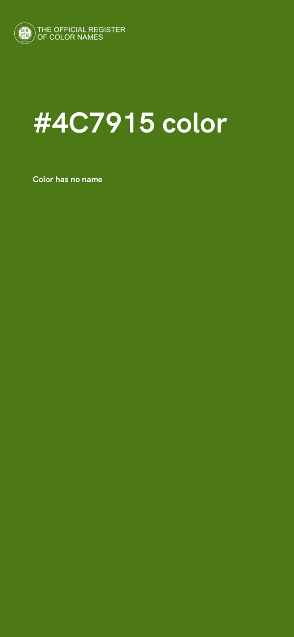 #4C7915 color image