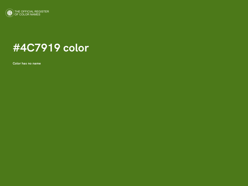 #4C7919 color image