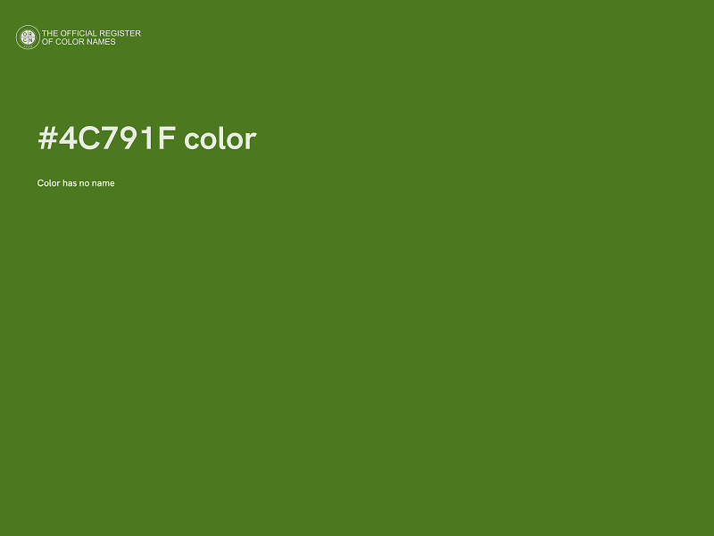 #4C791F color image