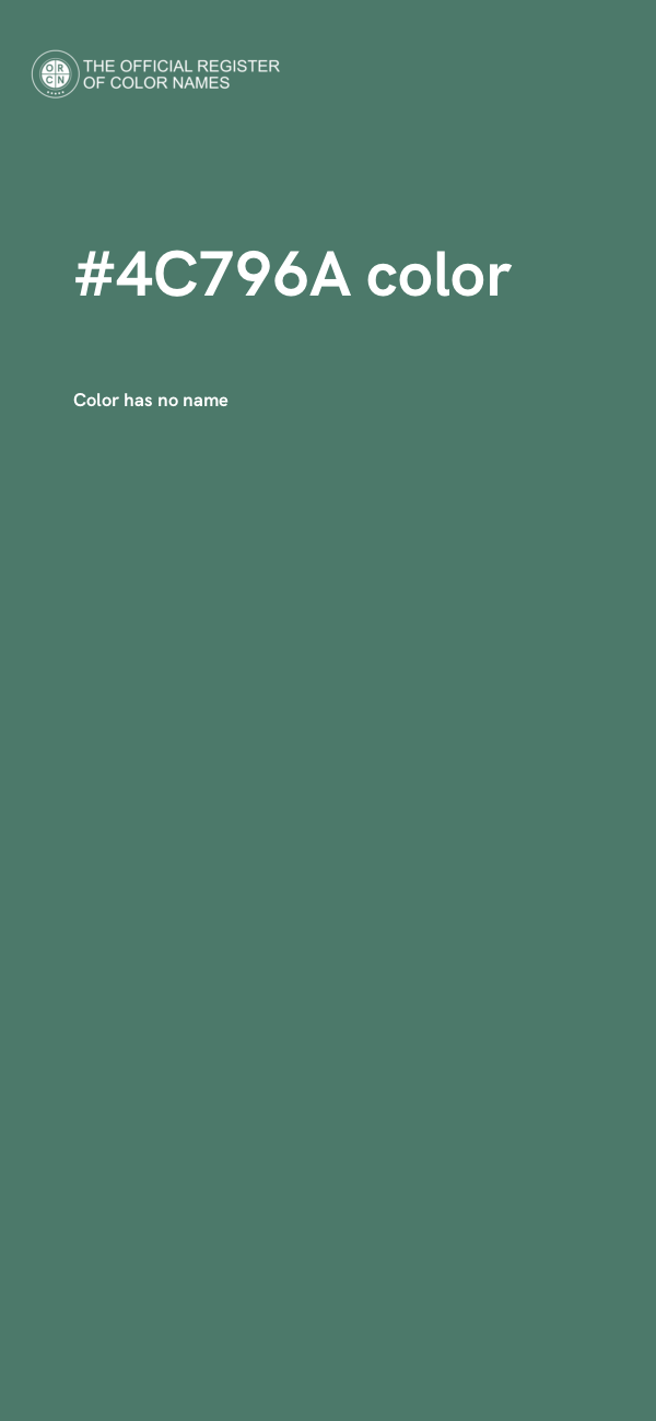 #4C796A color image