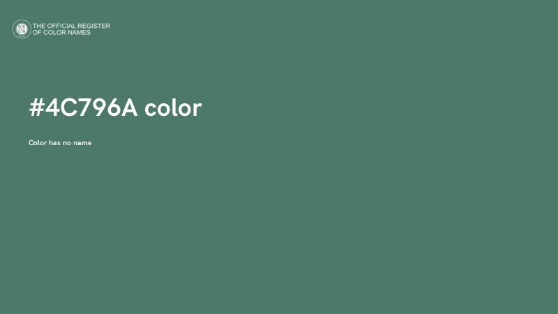 #4C796A color image