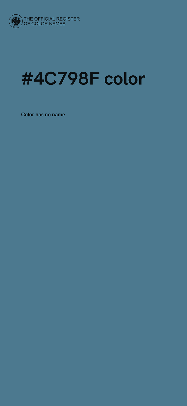 #4C798F color image