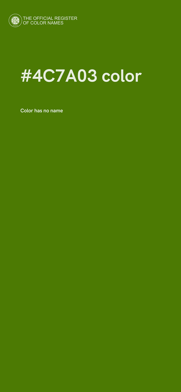 #4C7A03 color image