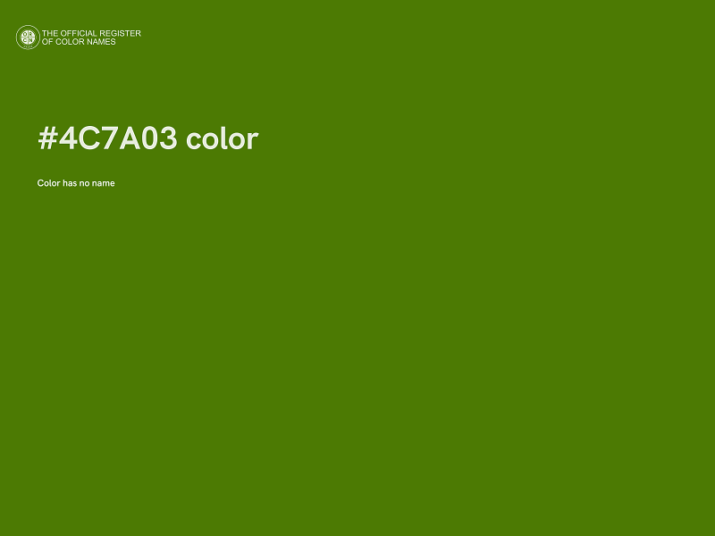 #4C7A03 color image