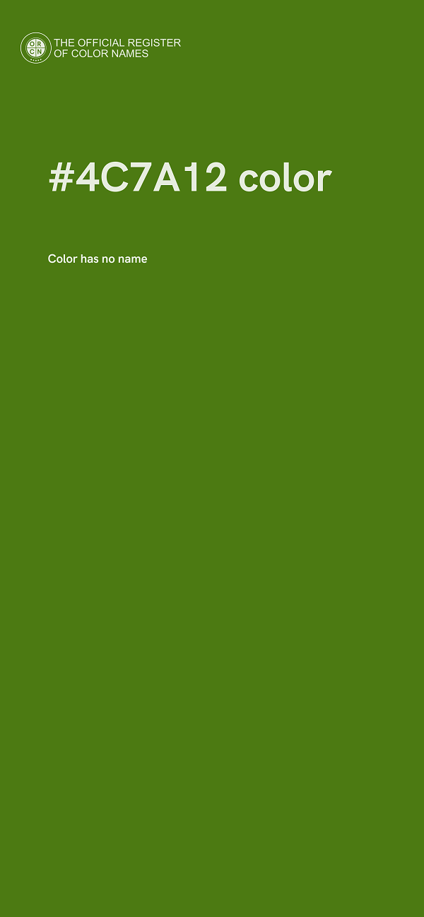 #4C7A12 color image
