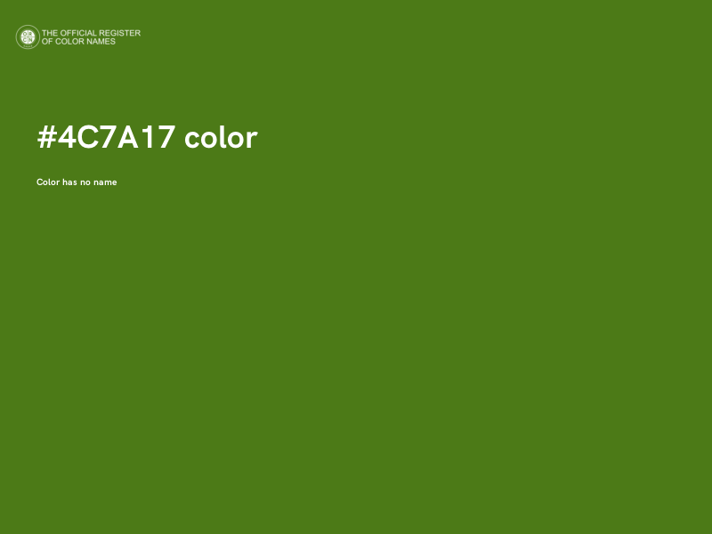 #4C7A17 color image
