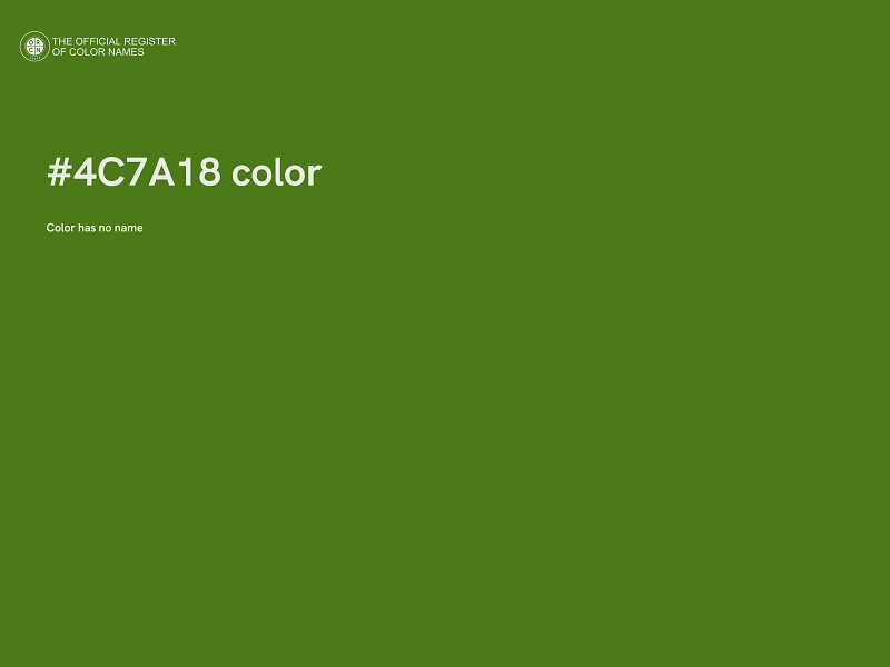 #4C7A18 color image