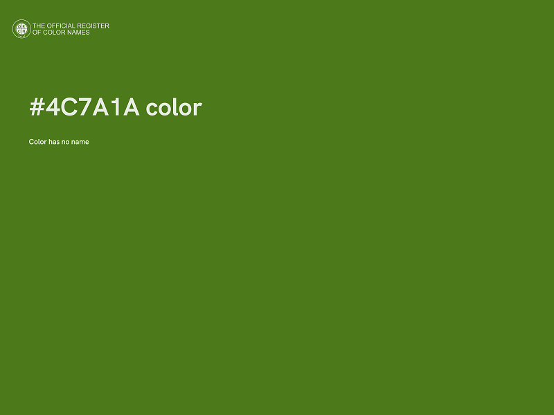 #4C7A1A color image