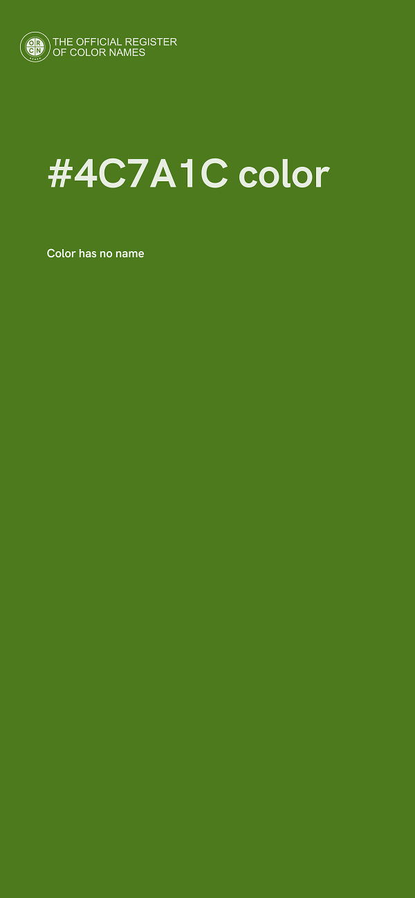 #4C7A1C color image