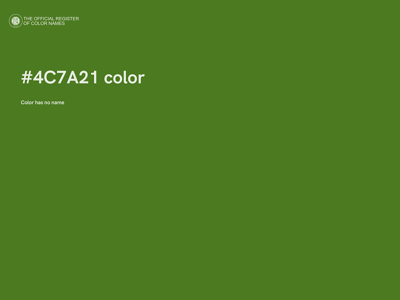 #4C7A21 color image