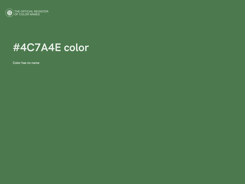 #4C7A4E color image