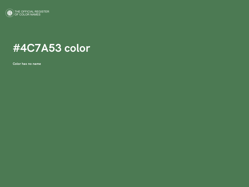 #4C7A53 color image