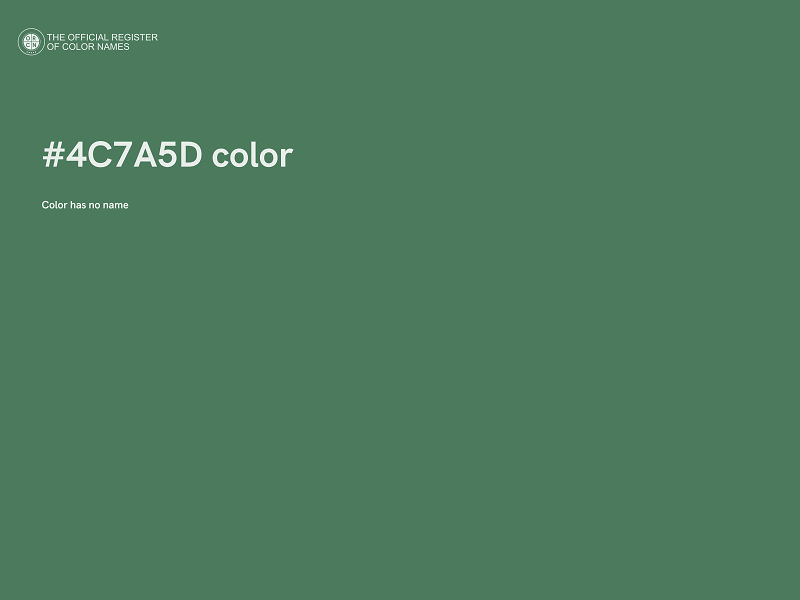 #4C7A5D color image