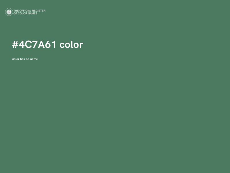 #4C7A61 color image