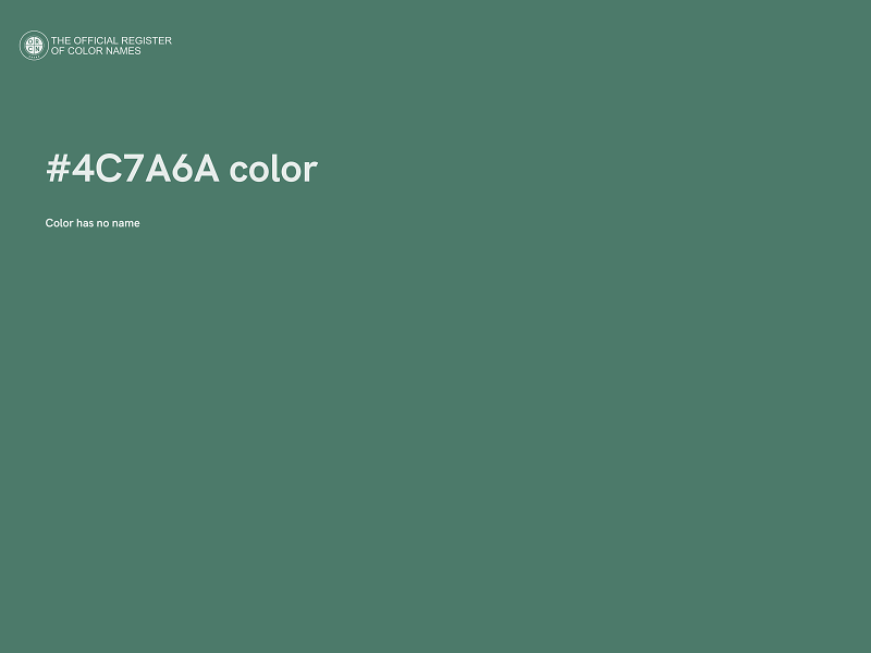 #4C7A6A color image