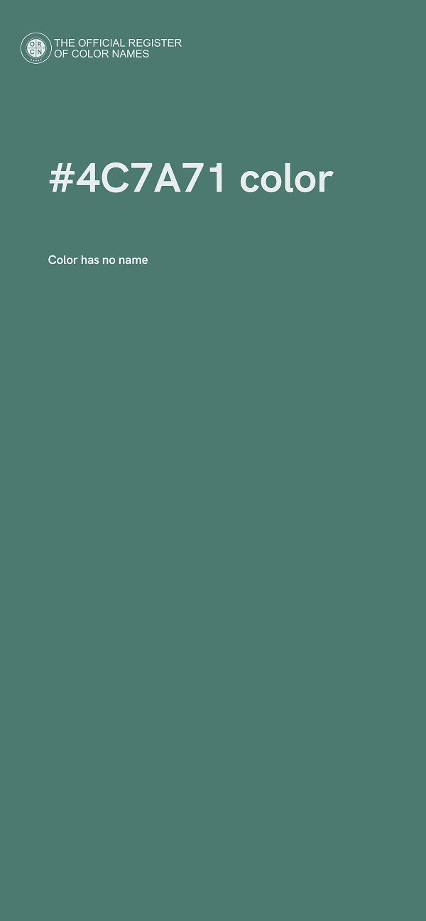 #4C7A71 color image