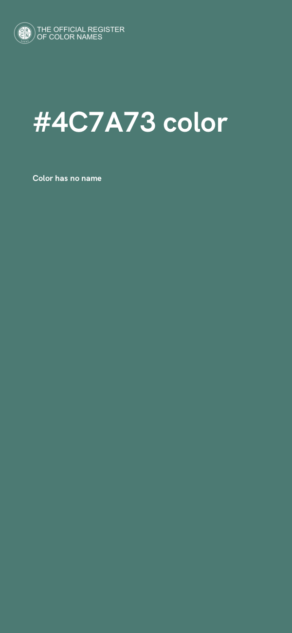 #4C7A73 color image