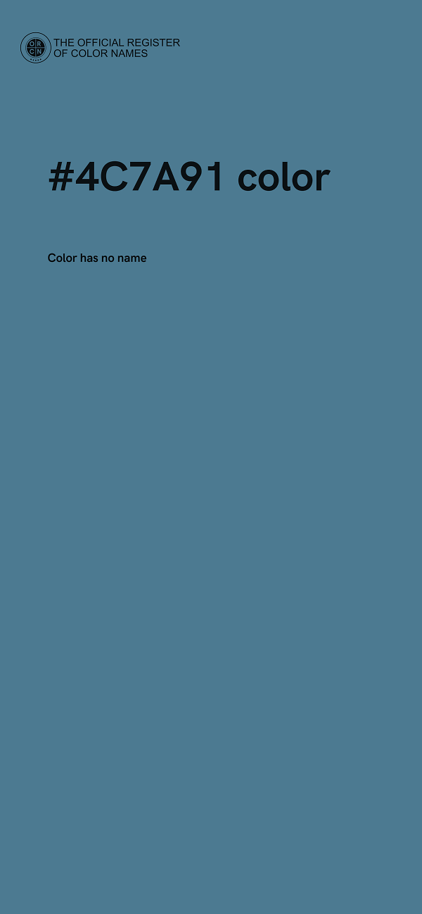 #4C7A91 color image