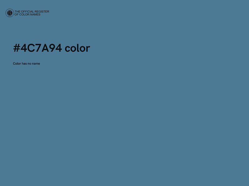 #4C7A94 color image