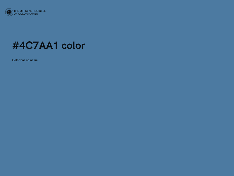 #4C7AA1 color image