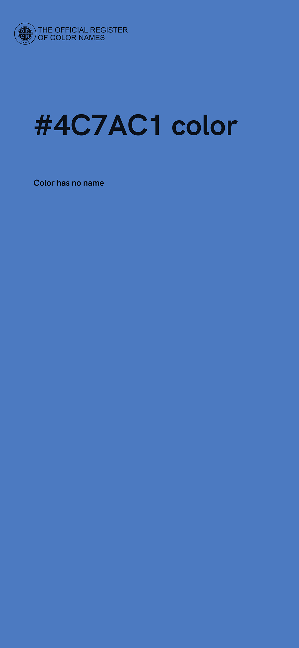 #4C7AC1 color image