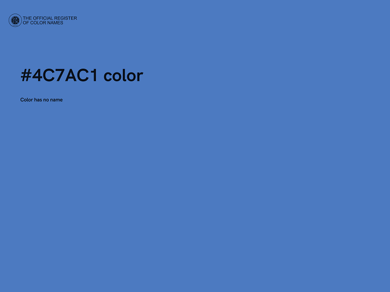 #4C7AC1 color image