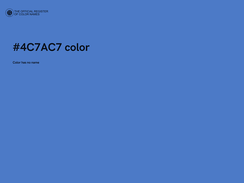 #4C7AC7 color image
