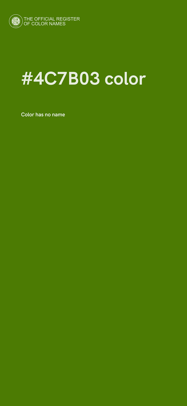 #4C7B03 color image