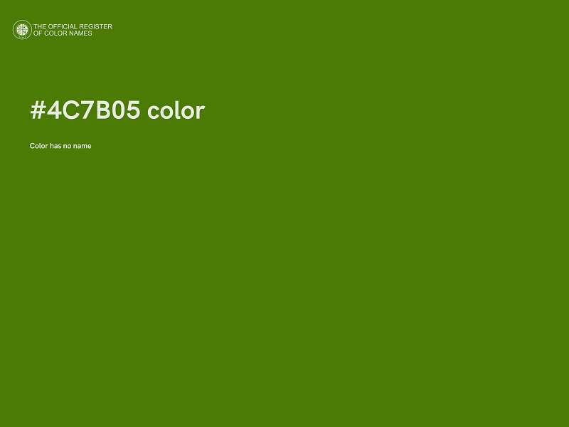 #4C7B05 color image