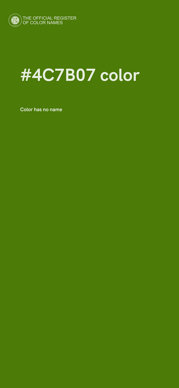 #4C7B07 color image