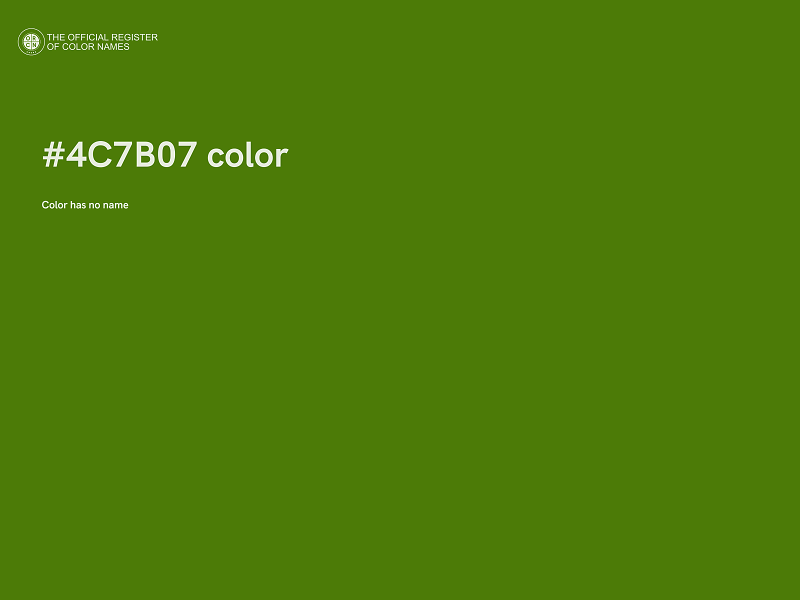 #4C7B07 color image