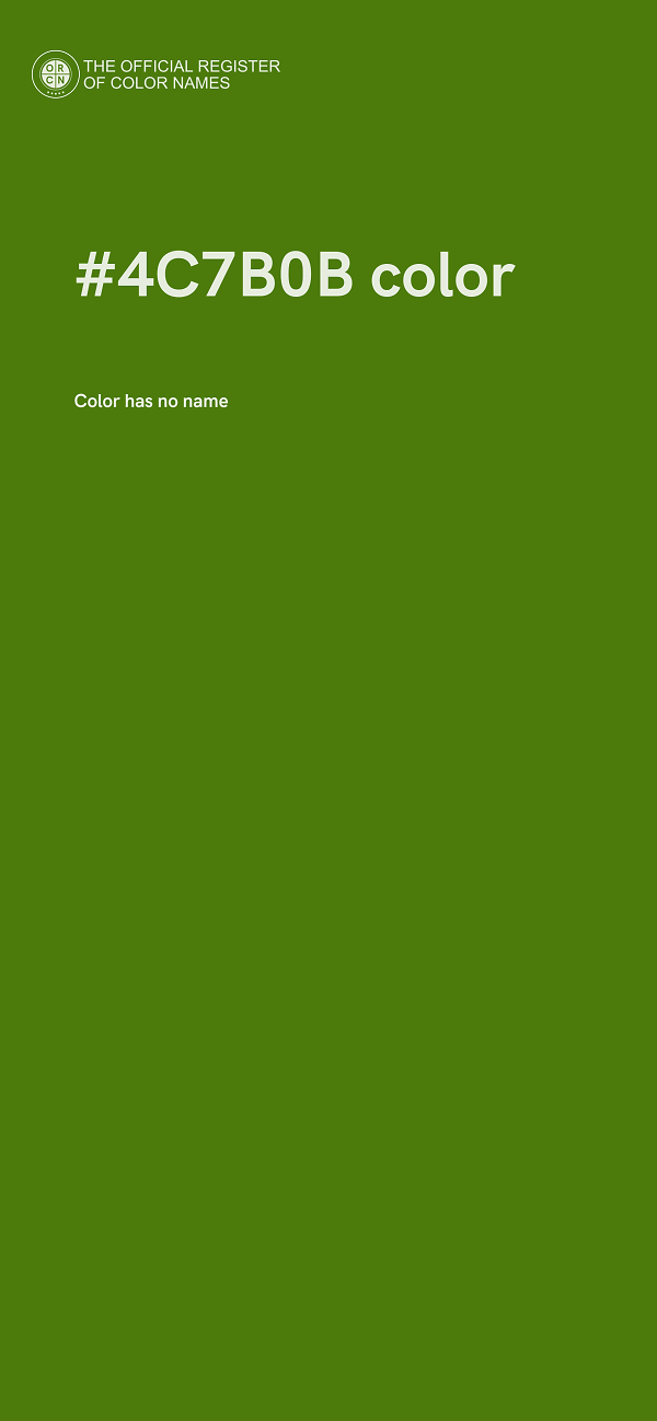 #4C7B0B color image